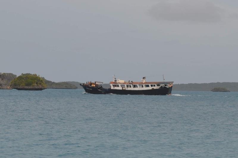 The supply ship - photo © Andrew and Clare / Freedom and Adventure