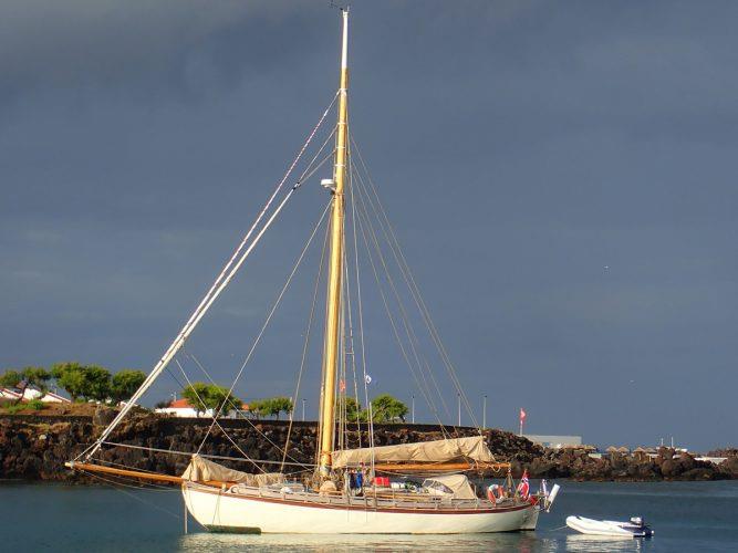 Vilde, Mona and Arno's beautiful Gaff rigged double-ender has seen some adventurous sailing. - photo © Rod Morris