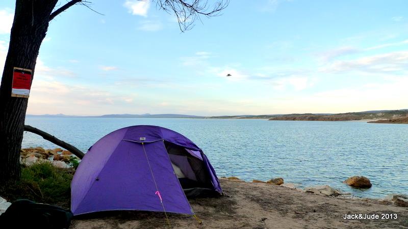 Campsite overlooking Marshall Bay at Emita Beach photo copyright Jack and Jude taken at  and featuring the Cruising Yacht class