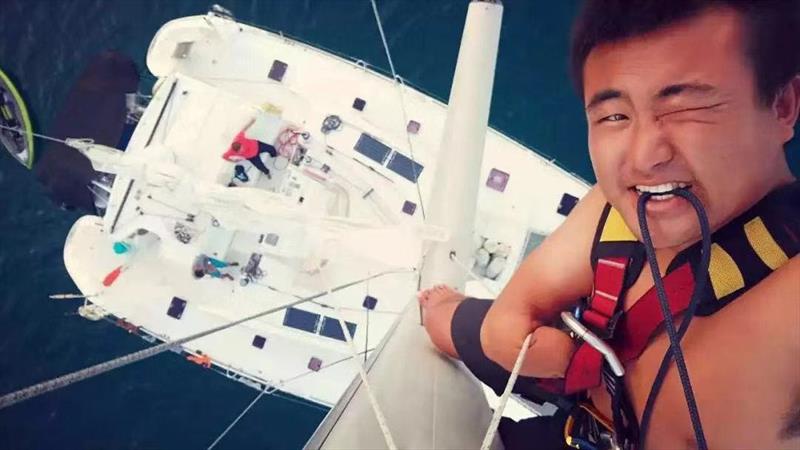 Chinese sailor named Xu Jingkun round-the-world Lagoon journey - photo © Lagoon Asia Pacific