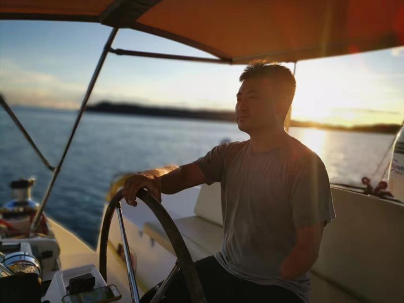 Chinese sailor named Xu Jingkun round-the-world Lagoon journey photo copyright Lagoon Asia Pacific taken at  and featuring the Cruising Yacht class