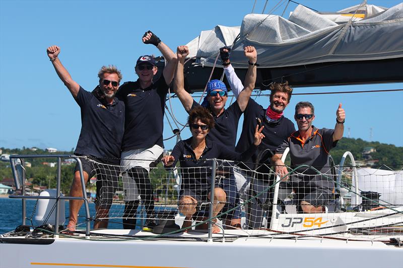 Congratulations to skipper JP Dick and the crew of ‘The Kid' - ARC 2018 photo copyright Tim Wright taken at  and featuring the Cruising Yacht class