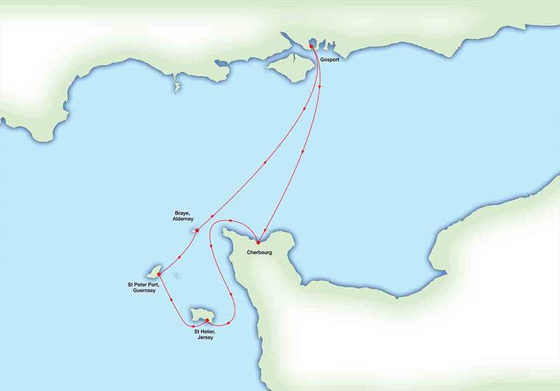 ARC Channel Islands -  Map photo copyright World Cruising taken at  and featuring the Cruising Yacht class