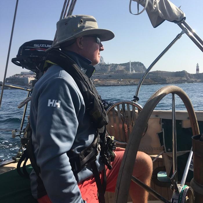 Rounding Europa Point, Gibralter photo copyright Grahame Brookes taken at  and featuring the Cruising Yacht class