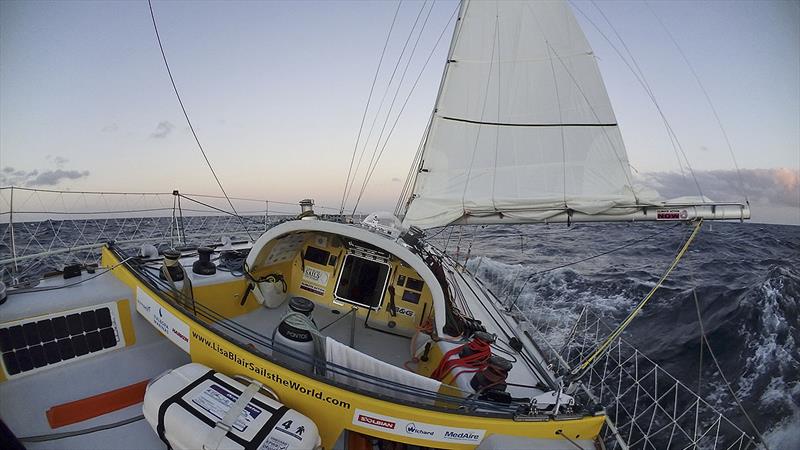 Long days and even longer miles at sea, alone photo copyright Lisa Blair taken at  and featuring the Cruising Yacht class