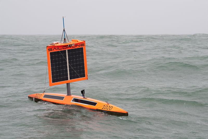 From the top of the wing to the bottom of the keel, saildrones are loaded with science sensors. - photo © Saildrone