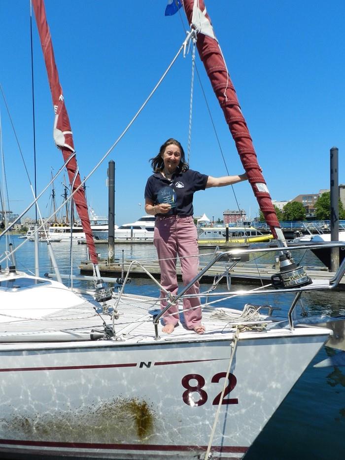 Jeanne Socrates on S/V Nereida photo copyright Daria Blackwel taken at  and featuring the Cruising Yacht class