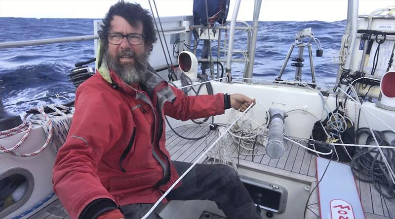 In the cockpit of Moli - photo © Randall Reeves