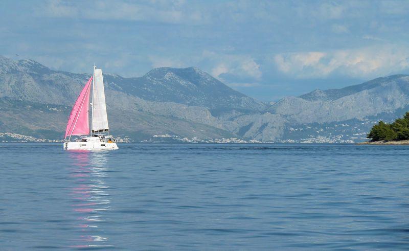 Cruising in Croatia - Split mainland from off Brac Island - photo © Liz Potter