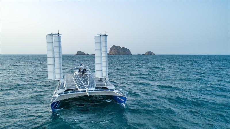 Energy Observer - The Berlengas archipelago (Portugal) photo copyright George Conty taken at  and featuring the Cruising Yacht class