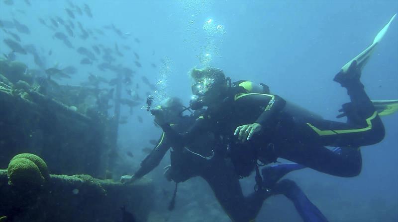 Simon and Carla go diving photo copyright Sailing Ocean Fox taken at  and featuring the Cruising Yacht class