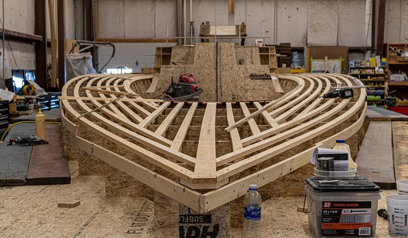 LM46 Hull #1 - photo © Lyman-Morse Boatbuilding