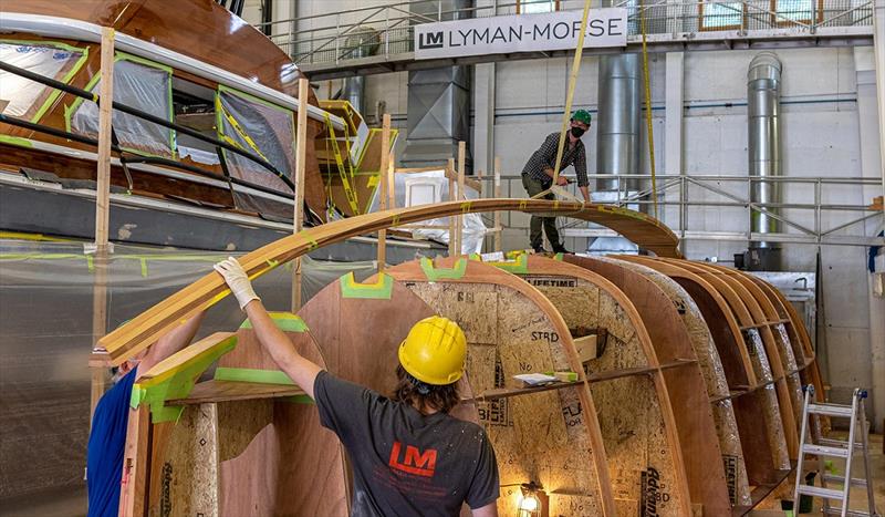 LM46 Hull #1 - photo © Lyman-Morse Boatbuilding