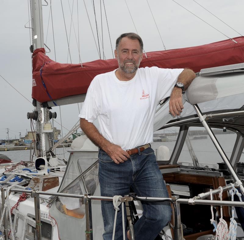 Kirk Patterson aboard his yacht in Japan - photo © Ocean Cruising Club