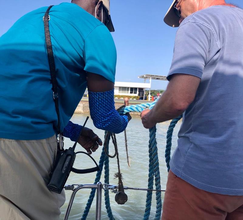 2021-22 World ARC - Tying the big lines photo copyright World Cruising Club taken at  and featuring the Cruising Yacht class