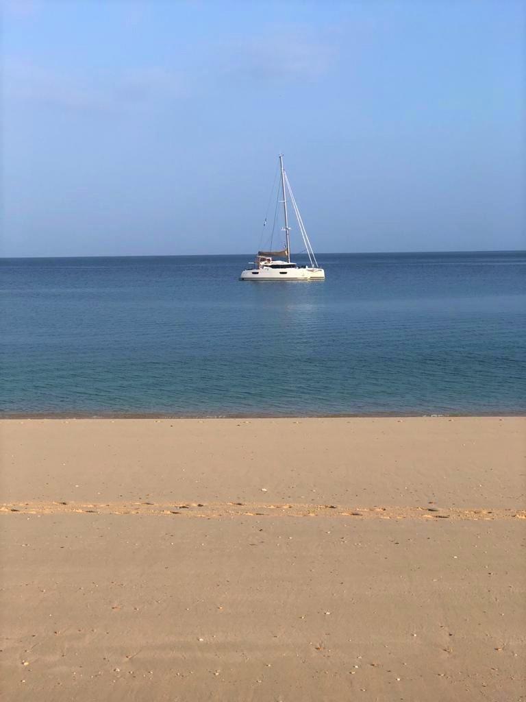 2021-22 World ARC - Las Perlas Eldorado at anchor photo copyright World Cruising Club taken at  and featuring the Cruising Yacht class