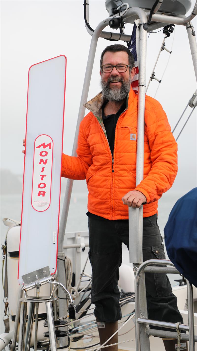 Randall Reeves and Moli's self-steering kit photo copyright Randall Reeves taken at New York Yacht Club and featuring the Cruising Yacht class