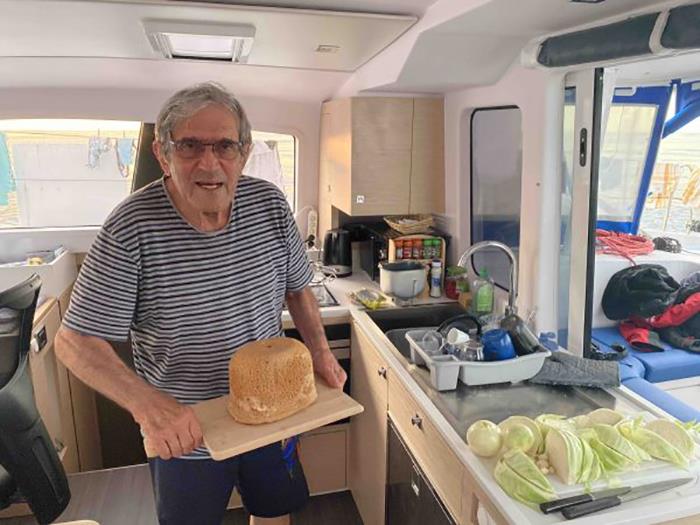 Jimmy Cornell baked bread - photo © Jimmy Cornell