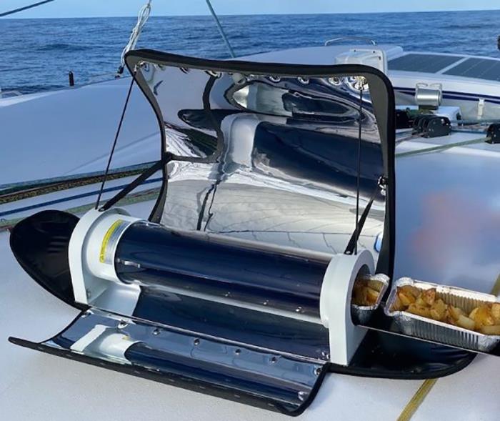 Solar cooker photo copyright Jimmy Cornell taken at  and featuring the Cruising Yacht class