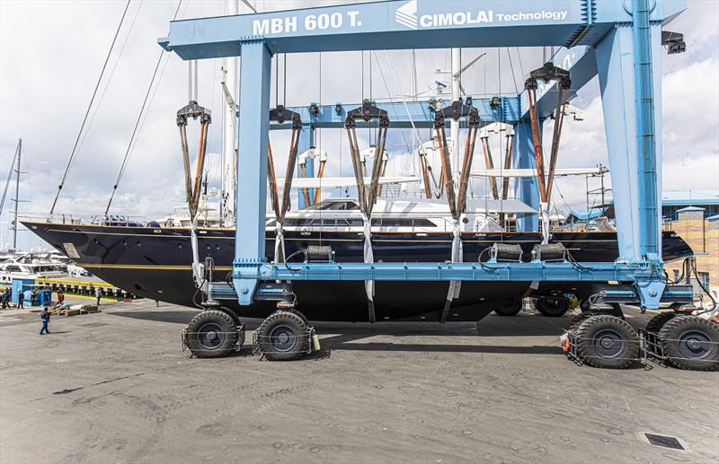 Morning Glory launch at Lusben shipyard - photo © Lusben