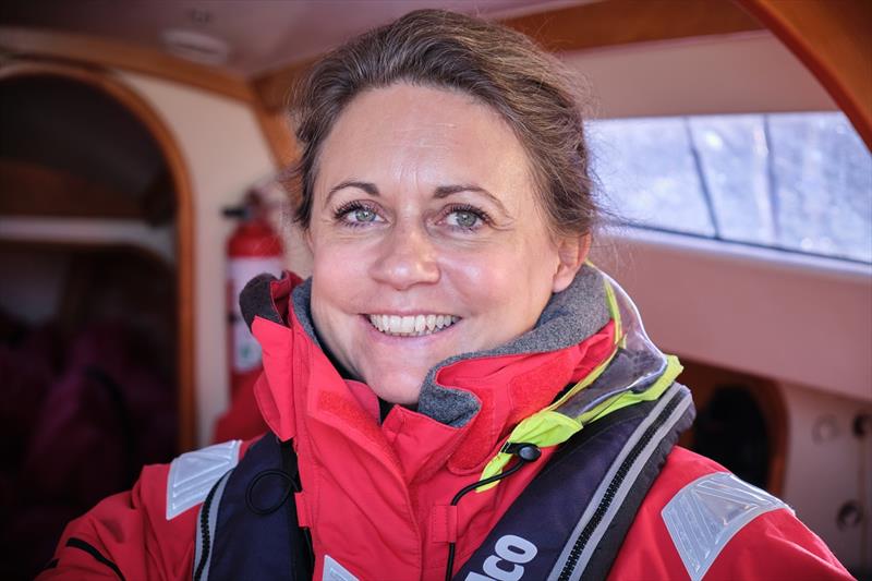 Viki Moore inside yacht Wildwood photo copyright Peter Moore taken at  and featuring the Cruising Yacht class
