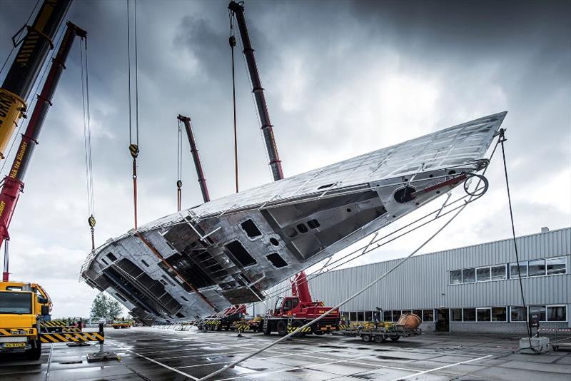 Royal Huisman's project 405 aka Reichel / Pugh - Nauta 151 photo copyright Tom Van Oossanen taken at  and featuring the Cruising Yacht class