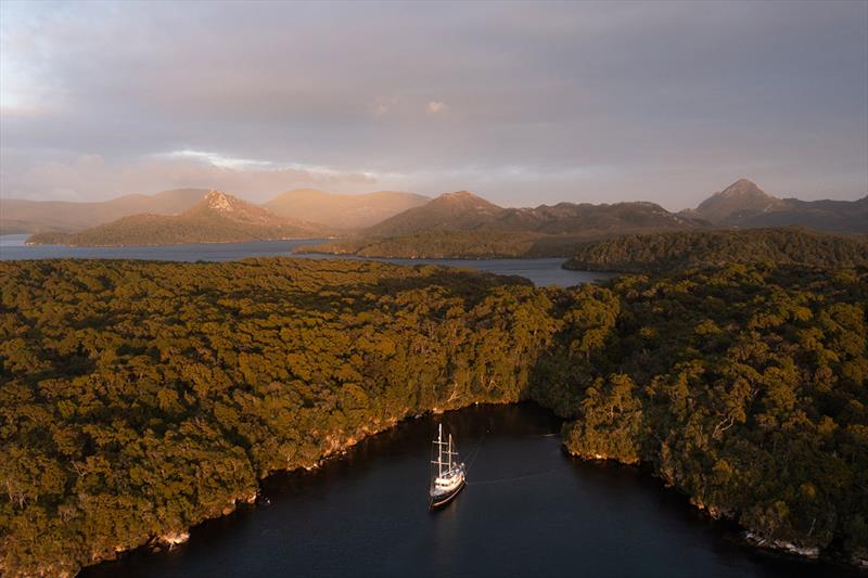 SV Strannik at Stewart Island photo copyright Rodney Russ taken at  and featuring the Cruising Yacht class