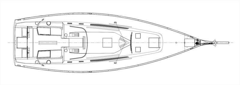Deck Plan of the J/45 - photo © J/Boats