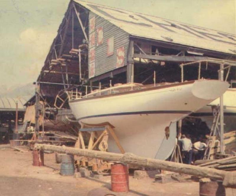 Rhodes Offshore 40 Muritai at Cheoy Lee Shipyards 1967. - photo © Larkin Family