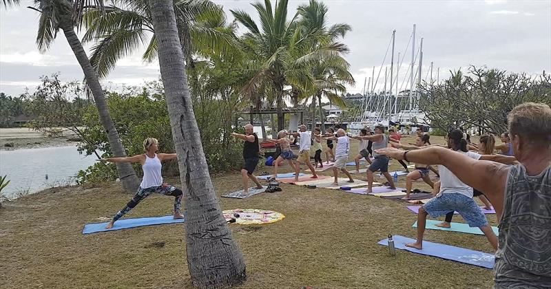 Denarau Marina - First teaching days when I began a 200hr Certified Yoga Teacher to Super Yacht Staff as a Yoga Teacher in Fiji - photo © Leanne Hembrow