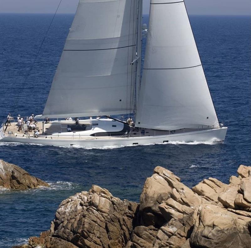 Jeff Hanlon at helm photo copyright Jeff Hanlon taken at  and featuring the Cruising Yacht class