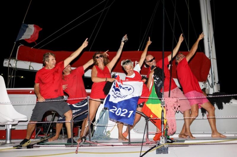 Celebrating arriving in Grenada. - photo © WCC / Arthur Daniel