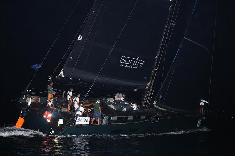 At 03:16:45 local on Friday 3 Dec, 12 Nacira 69 (ITA) crossed the finish line off Rodney Bay. Elapsed time: 11d 18h 46m 45s - 2021 ARC - photo © WCC / Tim Wright