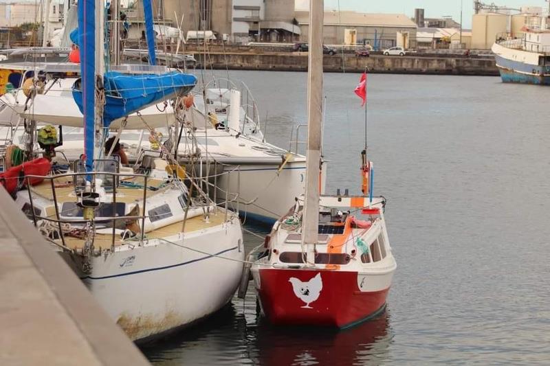 Baluchon a 4m boat built by Breton Yann Quenet. He's made it all the way from Brittany, down the Pacific and across the Indian Ocean (although he did truck it over Panama Canal!) photo copyright Jenny C-T taken at  and featuring the Cruising Yacht class