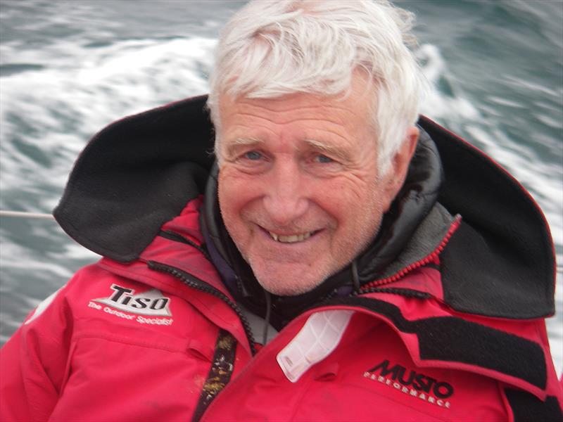 Bob Shepton helming on Billy Budd photo copyright Bob Shepton taken at  and featuring the Cruising Yacht class