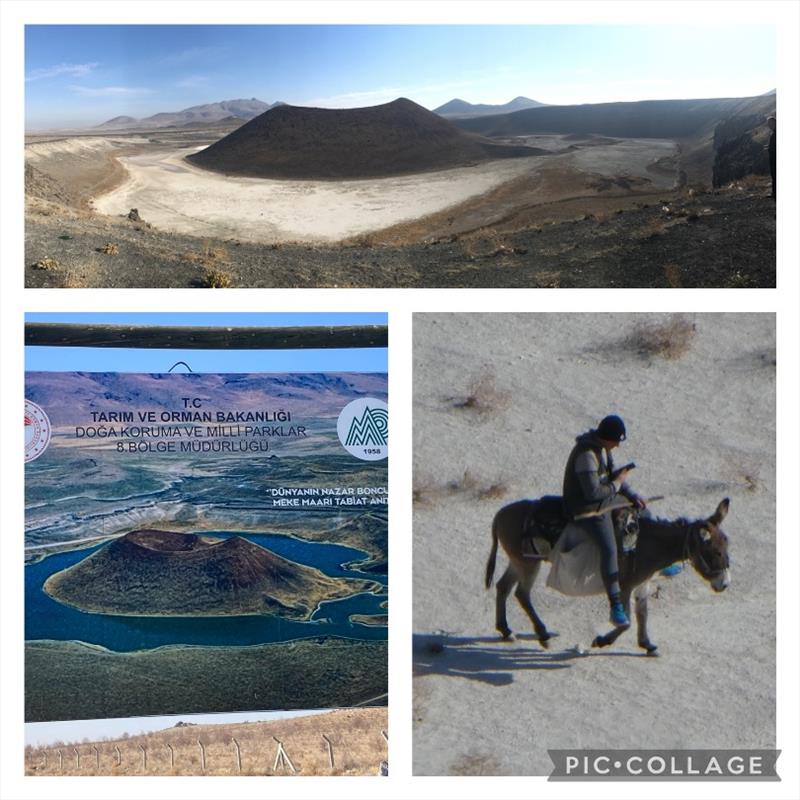 Meke Golu (Crater Lake) which wasn't so impressive without water. We saw a Shepherd with his flock of sheep at the lake - but he was modern day, on his donkey and watching youtube on his phone, but at least he still had his Shepherd stick! - photo © SV Red Roo