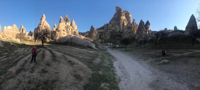 Looking over the town of Goreme photo copyright SV Red Roo taken at  and featuring the Cruising Yacht class