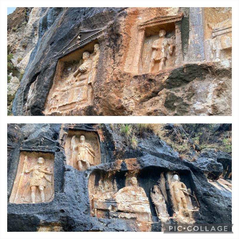 The most amazing rock carvings at Adamkayalar Valley - photo © SV Red Roo
