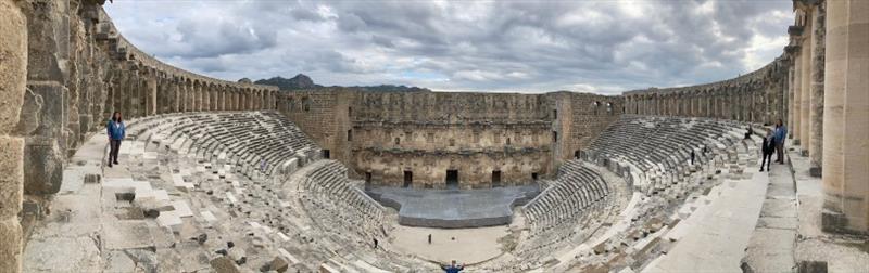 Impressive Theatre (note Maree appears twice in the picture!!) photo copyright SV Red Roo taken at  and featuring the Cruising Yacht class