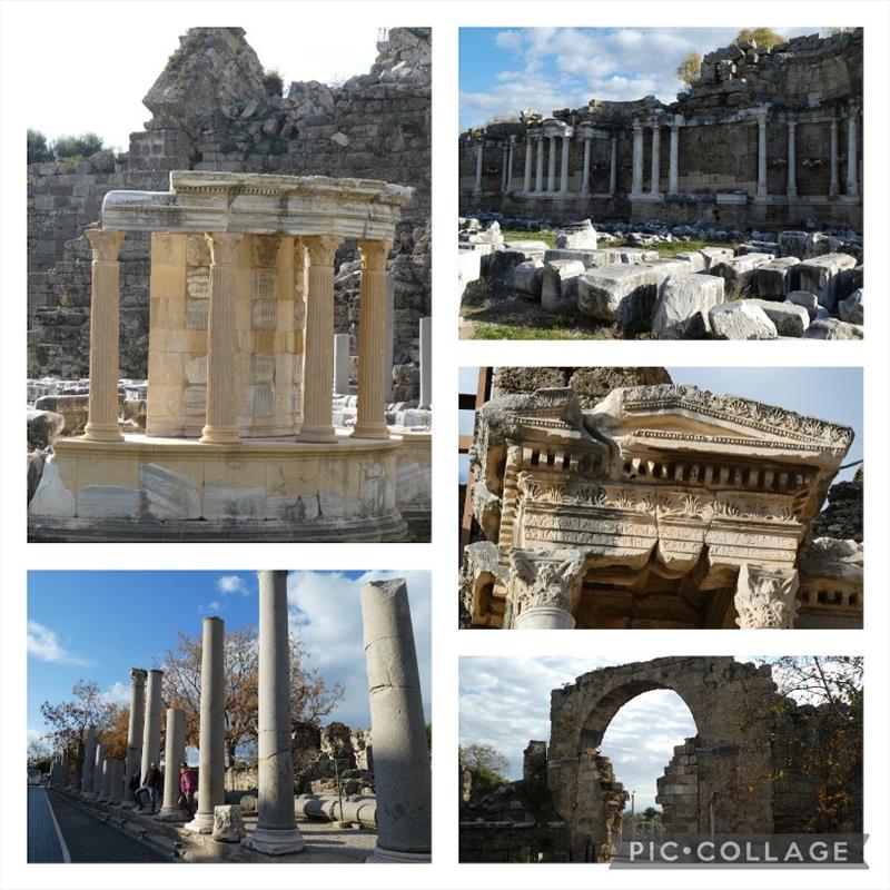 The impressive roman ruins at Side - photo © SV Red Roo