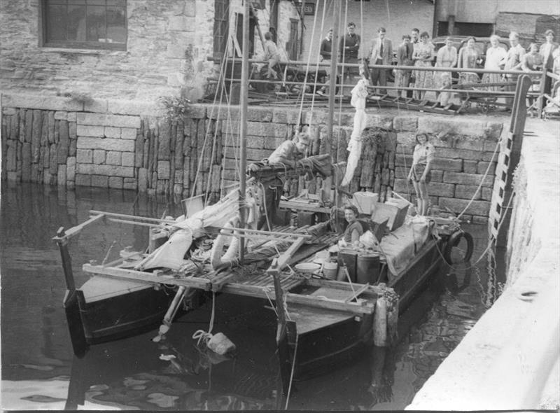 Tangaroa in Falmouth 1955 - photo © Ocean Cruising Club