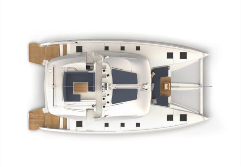 Lagoon 51 layout photo copyright Lagoon Catamarans taken at  and featuring the Cruising Yacht class