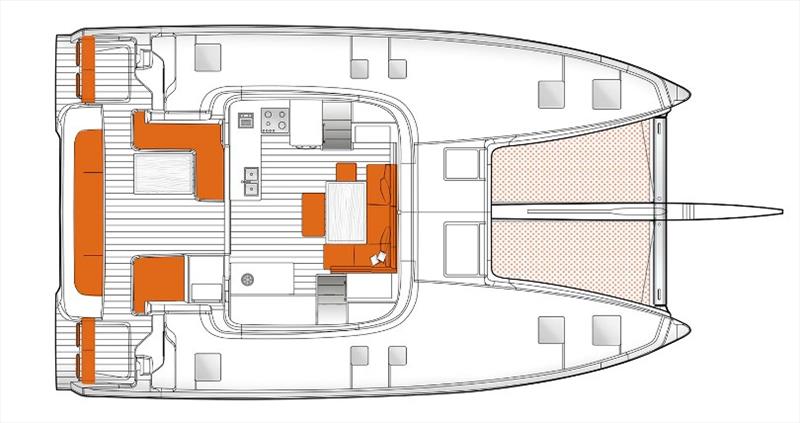 Excess 14 - Cockpit and salon - photo © Excess Catamarans