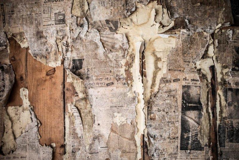 Newspaper wall paper - photo © Mark Chew