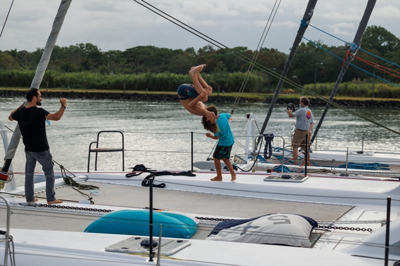 Somersaulting through the Panama Canal - photo © Robin Christol