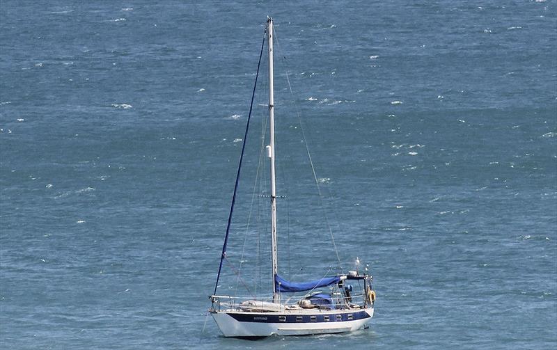Wind generator whirring away making the most of the stiff 25 knot SE Trade Winds photo copyright John Curnow taken at  and featuring the Cruising Yacht class