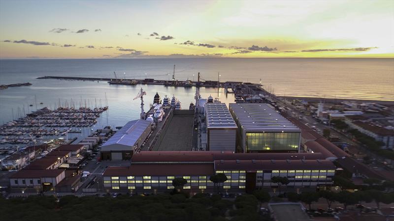 The Perini Navi relaunch proceeds at full sail photo copyright Italian Sea Group taken at  and featuring the Cruising Yacht class