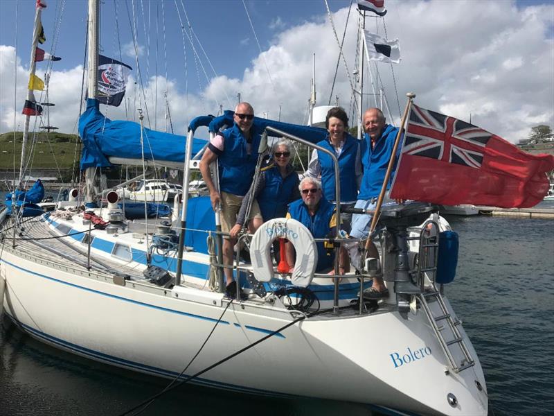 Nick & Maz White with crew on their Swan 47 S&S Bolero - photo © World Cruising Club