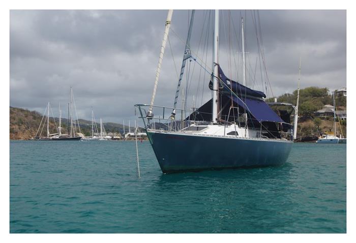 Zen Again in English Harbour, Antigua photo copyright Nicki Reynolds taken at  and featuring the Cruising Yacht class