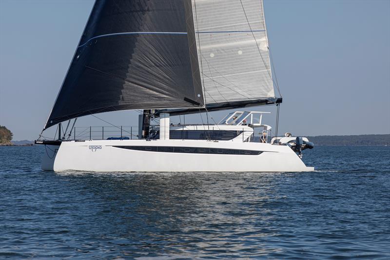 HH55 Utopia Sailing in Newport, RI photo copyright Billy Black taken at  and featuring the Cruising Yacht class